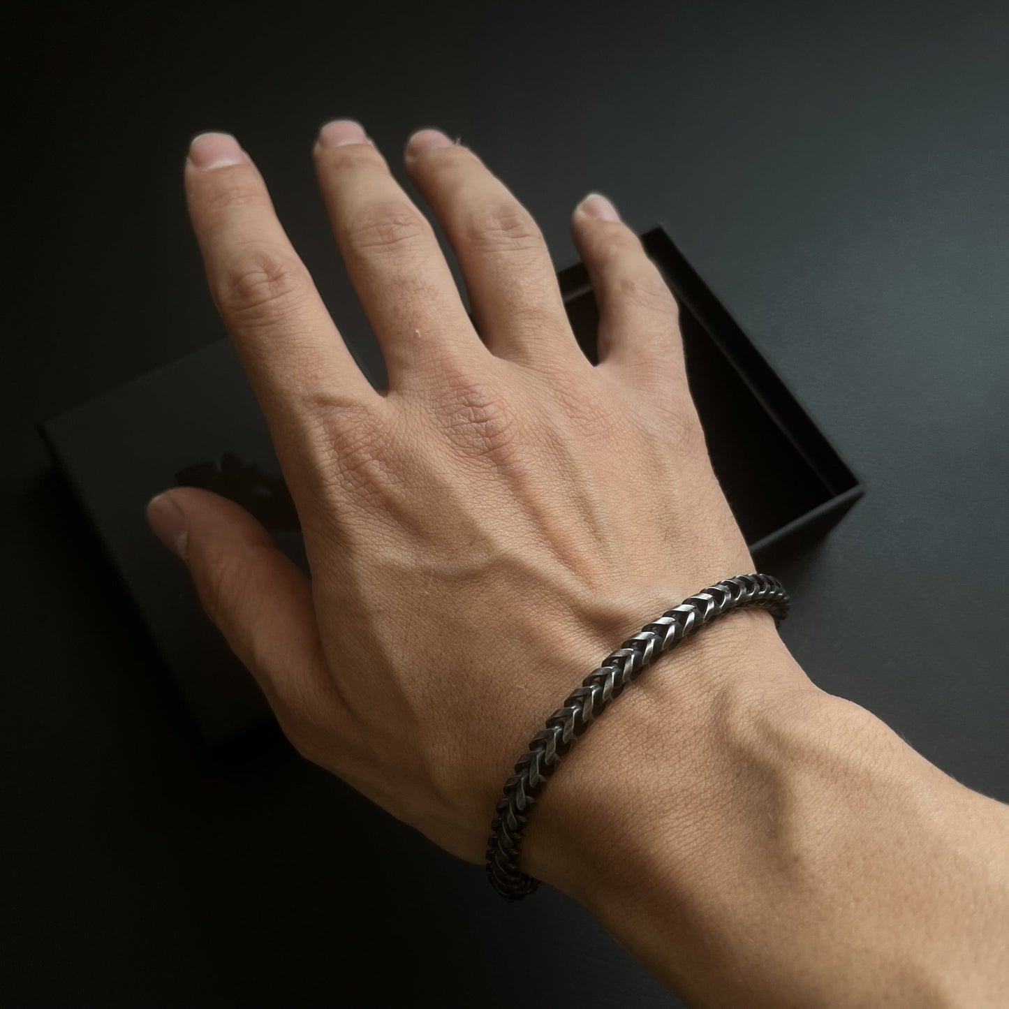 Vintage Magnetic Four-Sided Steel Bracelet