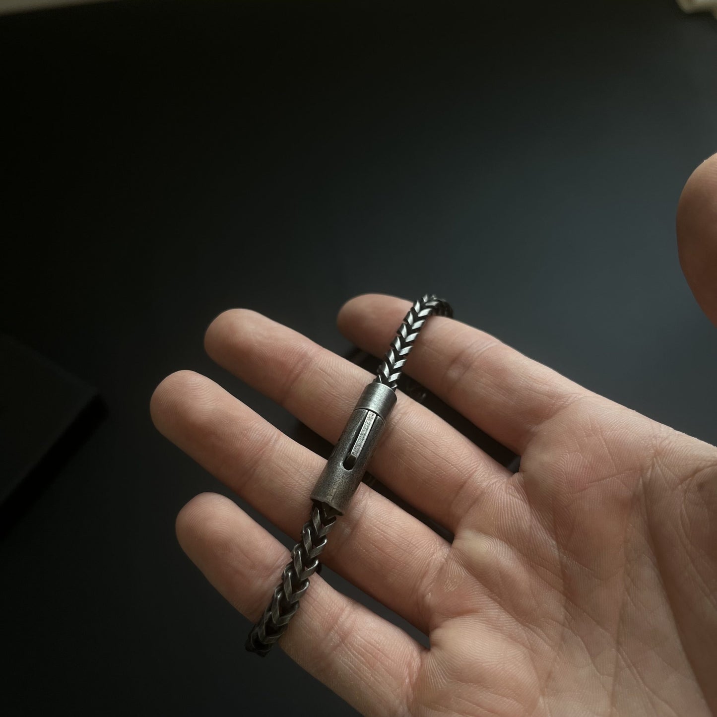 Vintage Magnetic Four-Sided Steel Bracelet
