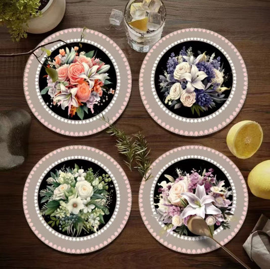 Floral Table Mats