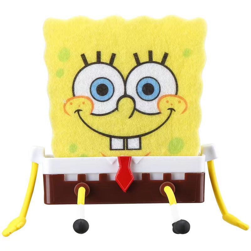 Cartoon Sponge Holder (1 Stand+3 Sponge)