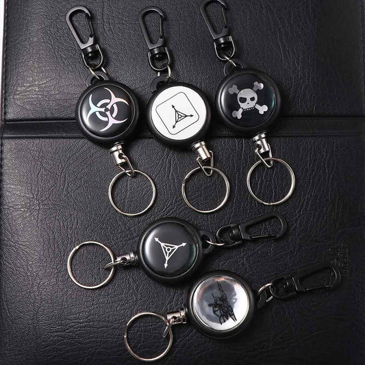Anti Theft Steel Wire Retractable Keyring