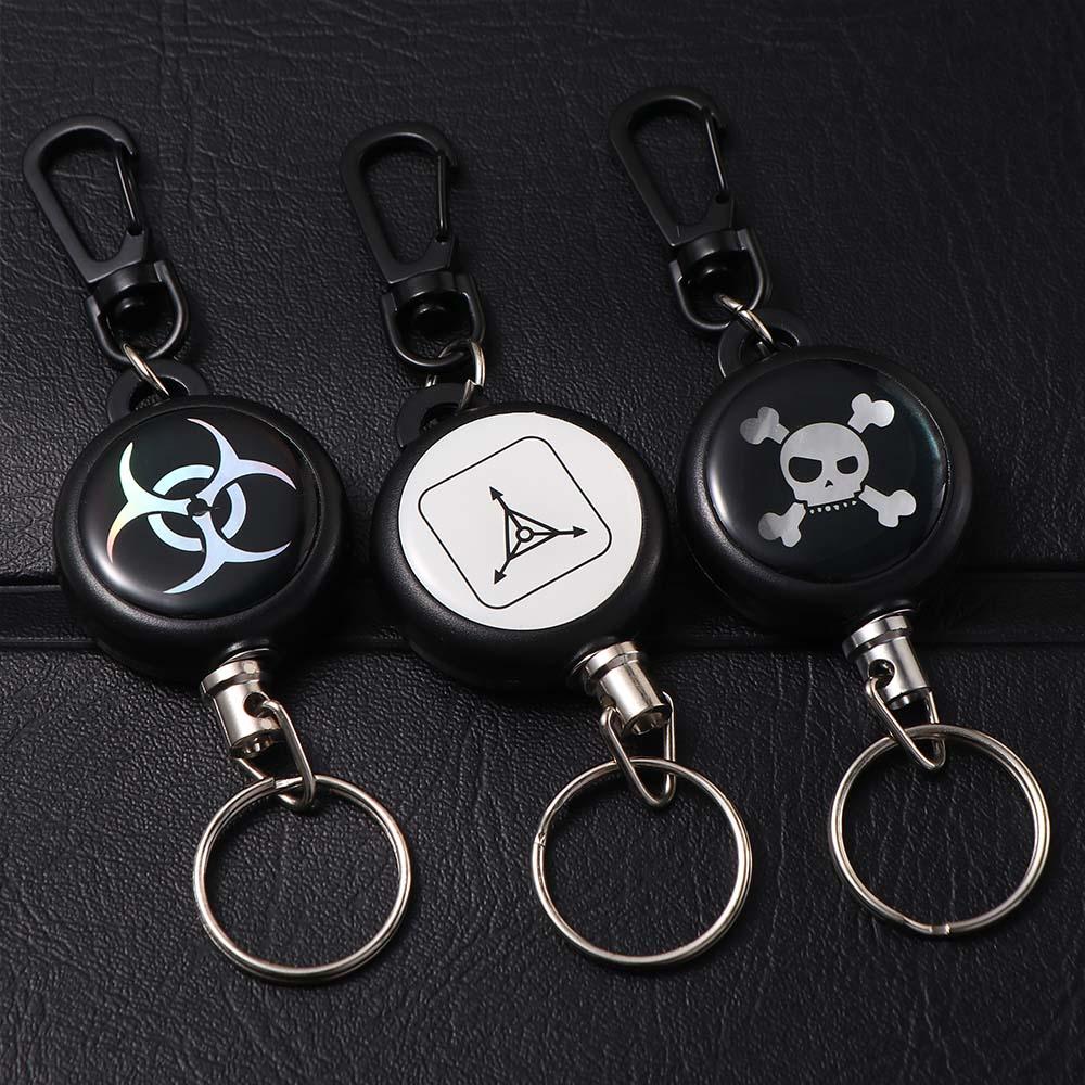 Anti Theft Steel Wire Retractable Keyring