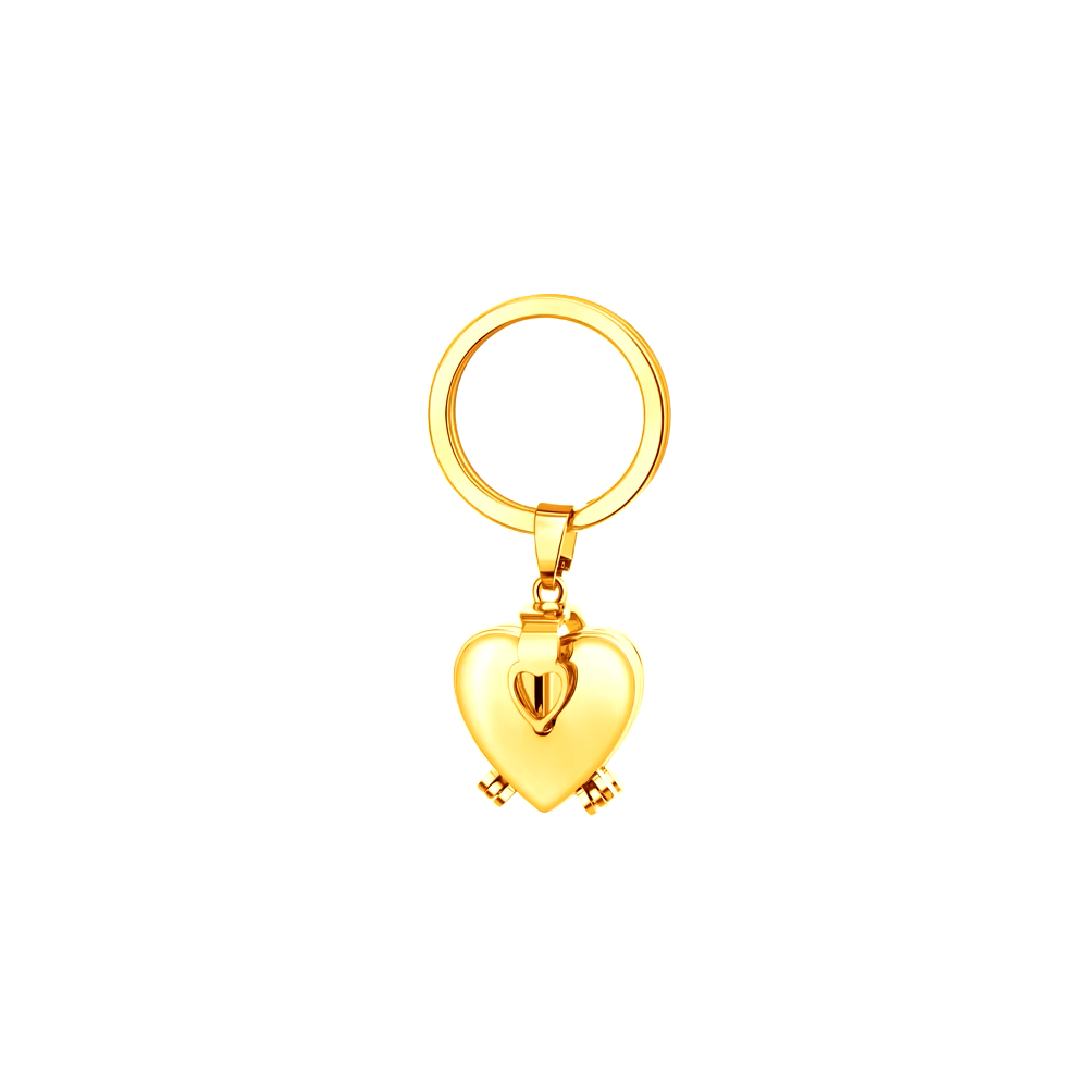 Gold Heart keychain