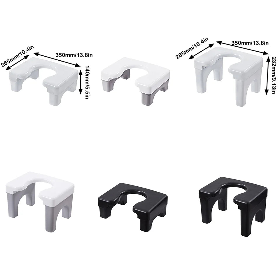 Easy-to-Clean Toilet Stool Enjoy A Hassle-Free And Hygienic Bathroom Experience Bathroom Stool For Adults Toilet Seat white