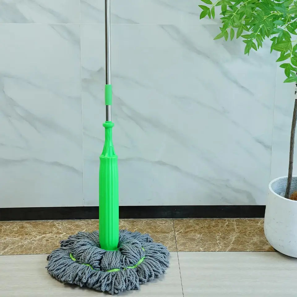Floor Washing Mop Squeeze Household Cleaning Floor Wash Wet Mop for Floor Cleaning Fiber Absorbent Mop 2 in 1 Dehydrated Mop