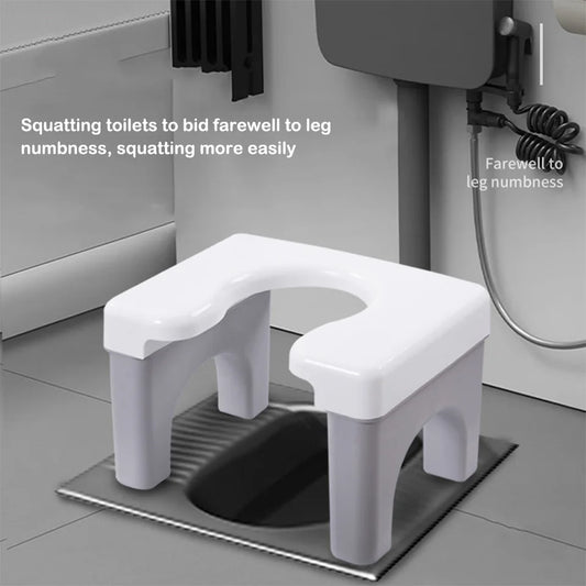 Easy-to-Clean Toilet Stool Enjoy A Hassle-Free And Hygienic Bathroom Experience Bathroom Stool For Adults Toilet Seat white