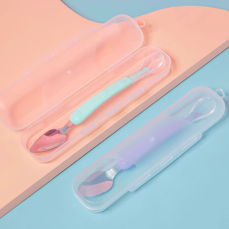 Double Head Silicone Stainless Steel Spoon