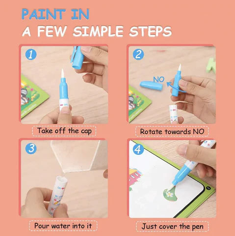 Reusable Magic Water Painting Book (SET OF 2)😳😳