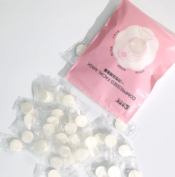 Compressed Sheet Beauty Face Mask ( Pack of 20 )