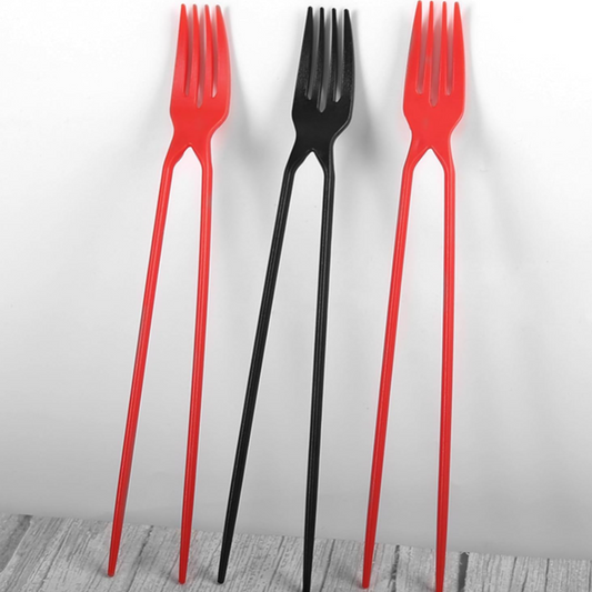 Chopsticks and Fork in ONE! 🍴🥢 (6 Pack)