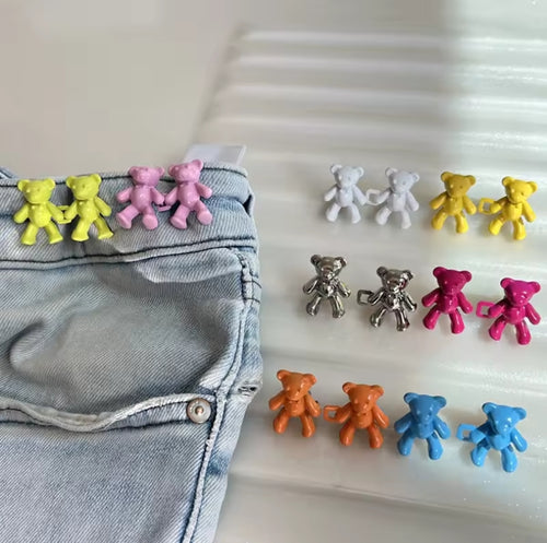 Cute Bear Pants Button Removable (2 PCS )