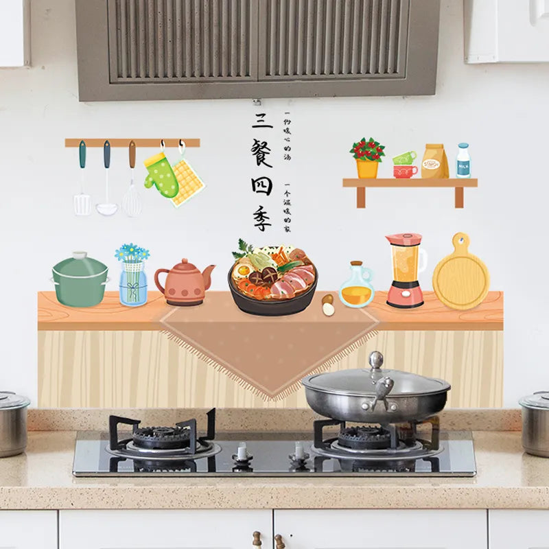 Kitchen oil-proof stickers