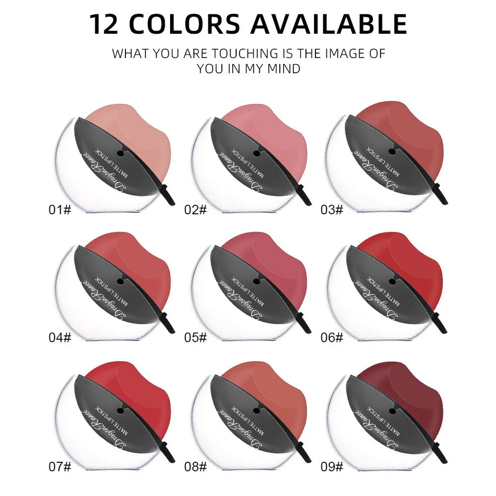 Lip-shaped Lipstick Lazy Lipstick Matte Waterproof