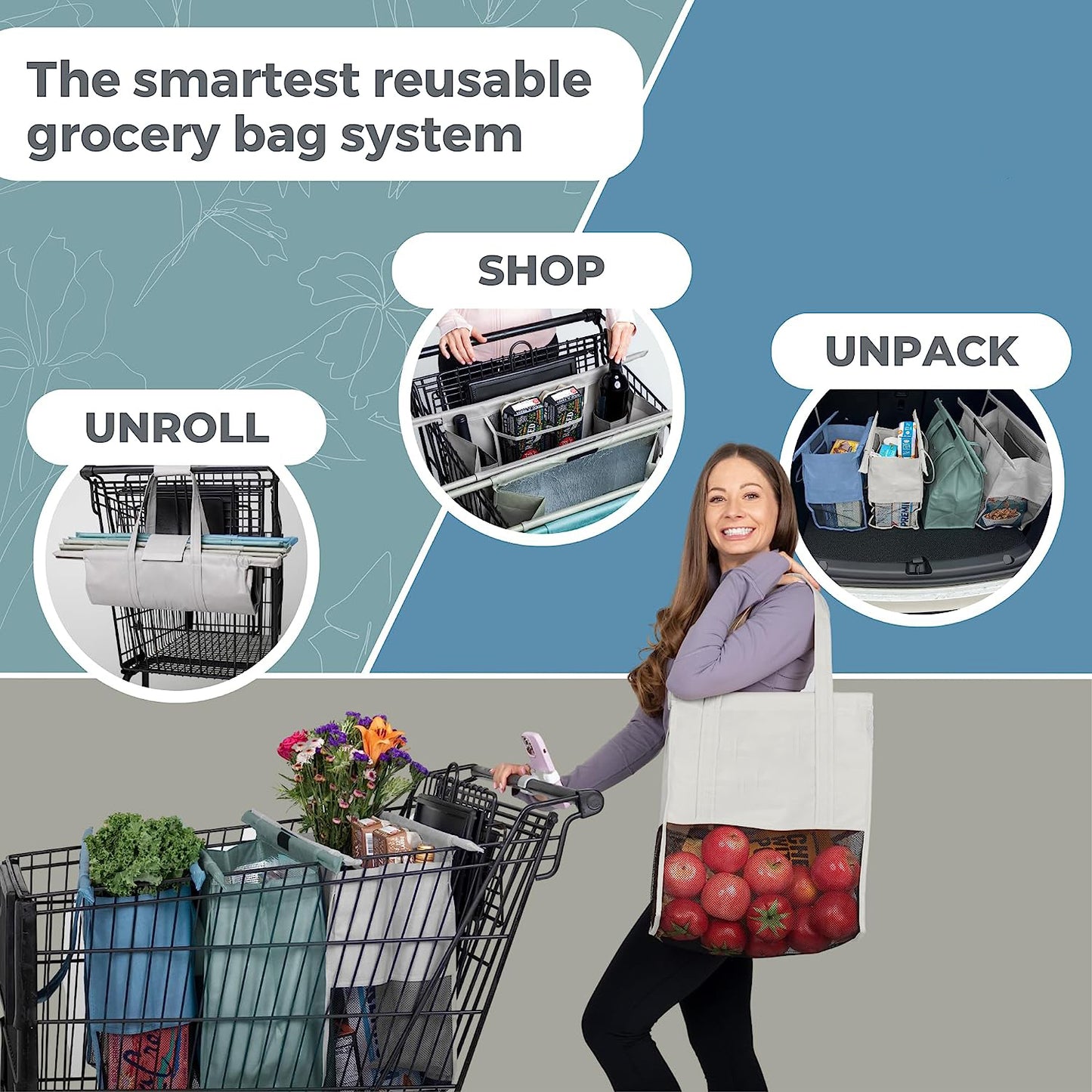 Eco-Friendly Reusable Foldable Shoulder Shopping Bags