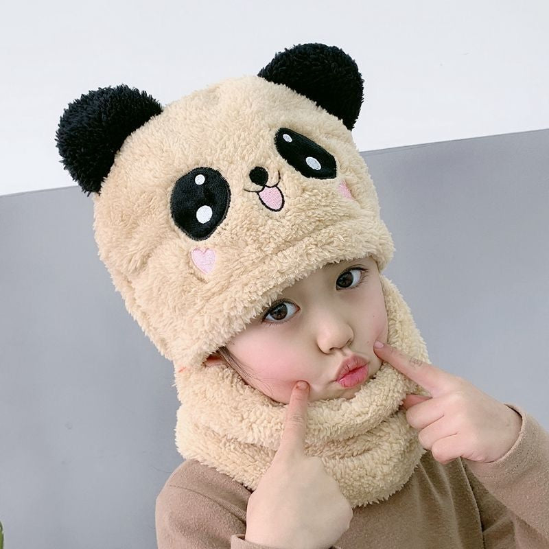 Breathable Windproof Cartoon Velvet Kids Hats