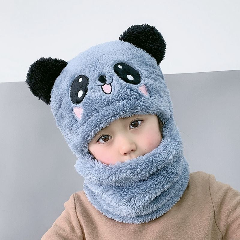 Breathable Windproof Cartoon Velvet Kids Hats