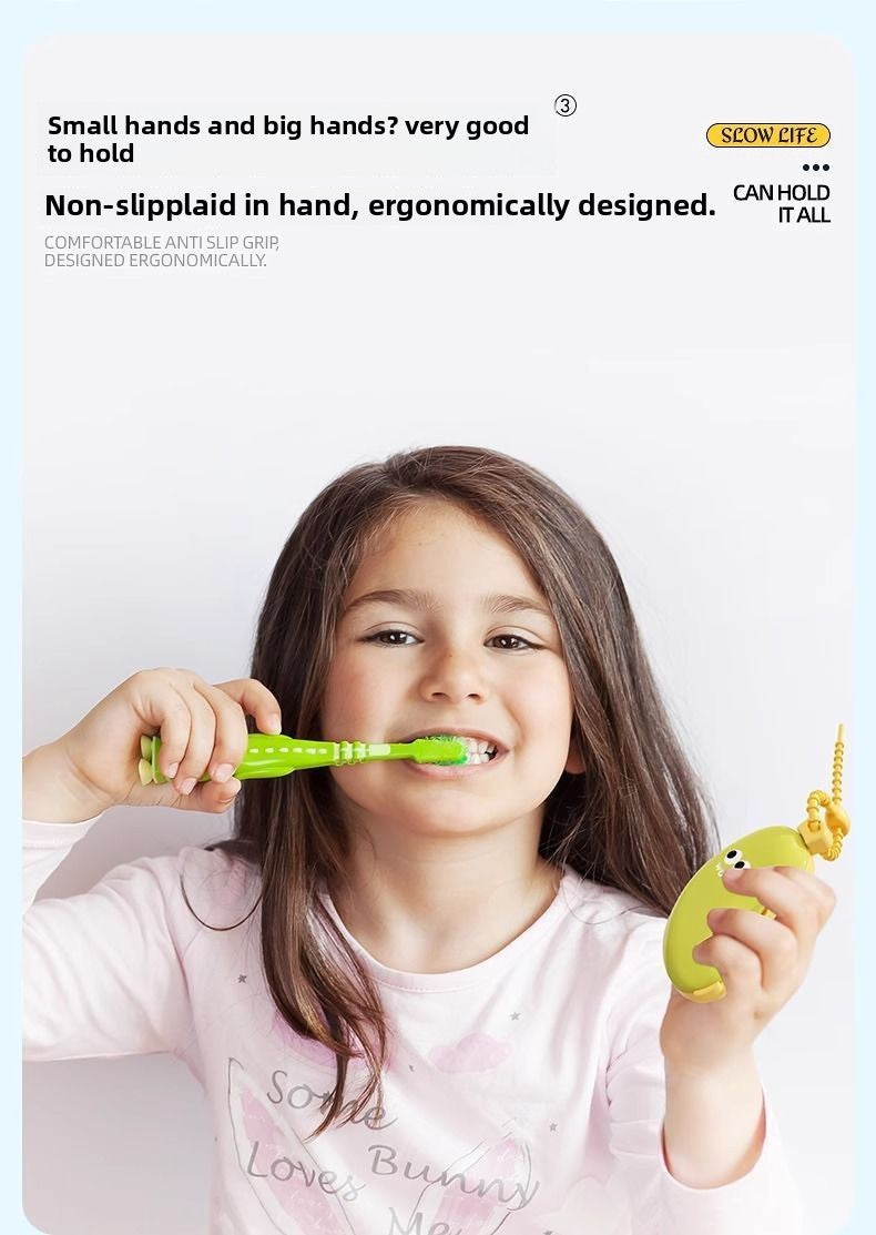 Banana Shaped travel toothbrush kit