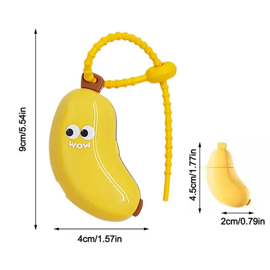 Banana Shaped travel toothbrush kit