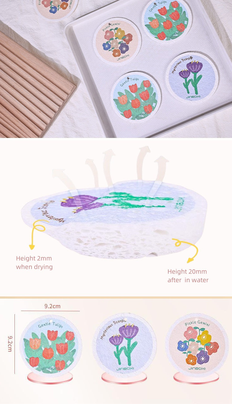 Wood Pulp Cotton Dishwashing Sponge