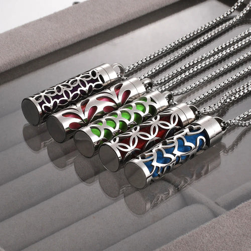 Aromatherapy Jewelry Necklaces Essential Oil Diffuser Necklace Stainless Steel