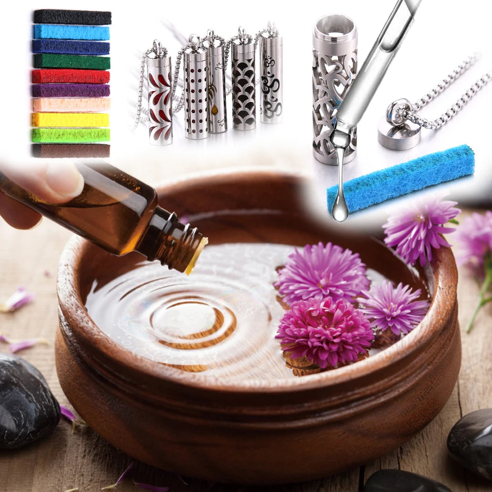 Aromatherapy Jewelry Necklaces Essential Oil Diffuser Necklace Stainless Steel