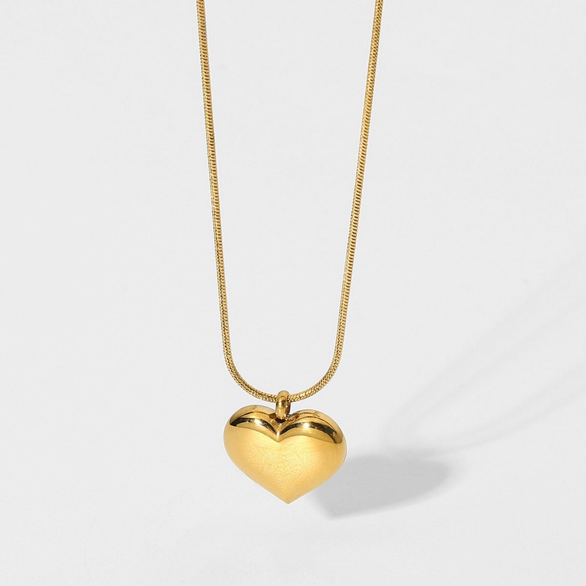 Vintage 18K Gold Plated Heart Pendant