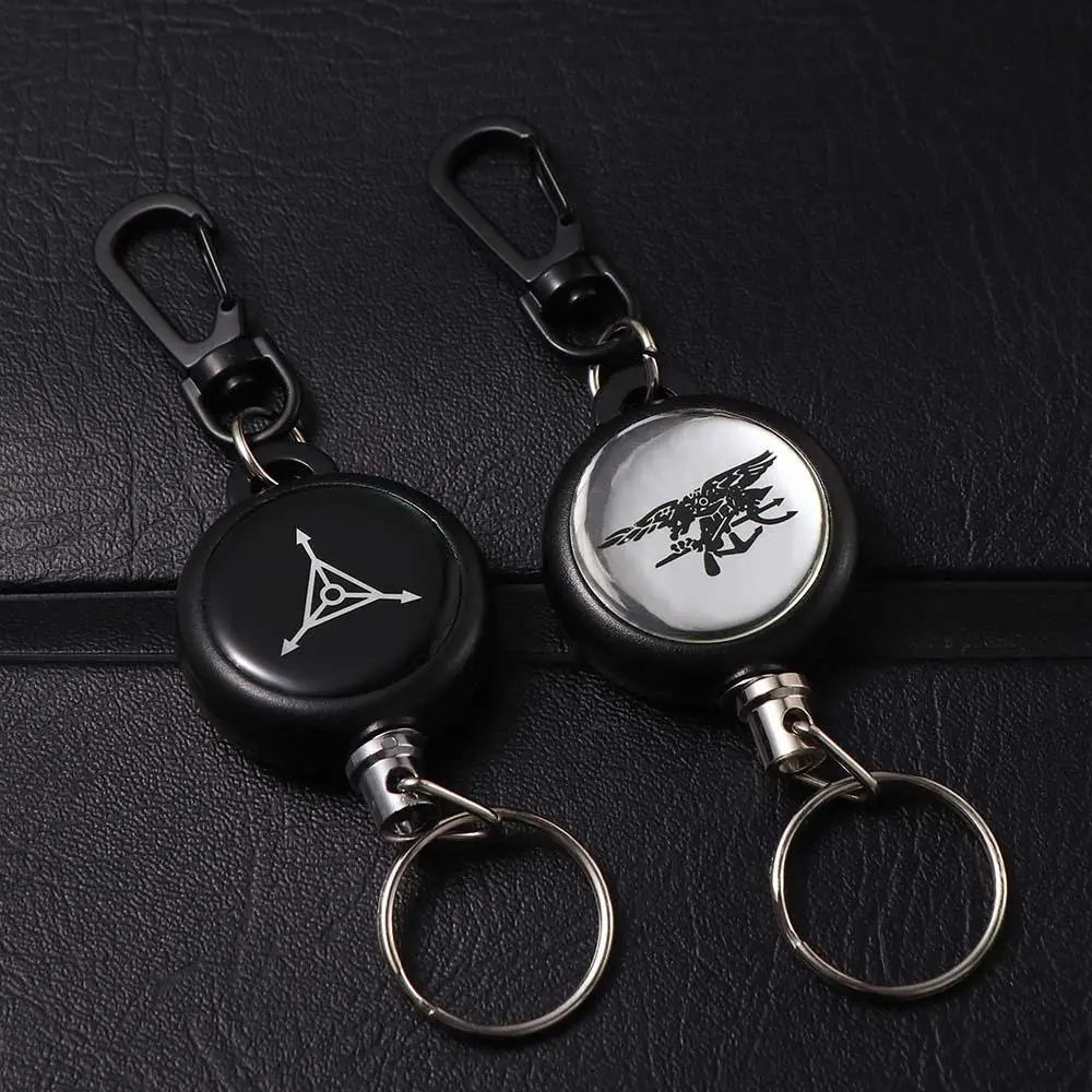 Anti Theft Steel Wire Retractable Keyring
