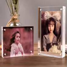 Transparent Magnetic Acrylic Photo Frame pack of 5