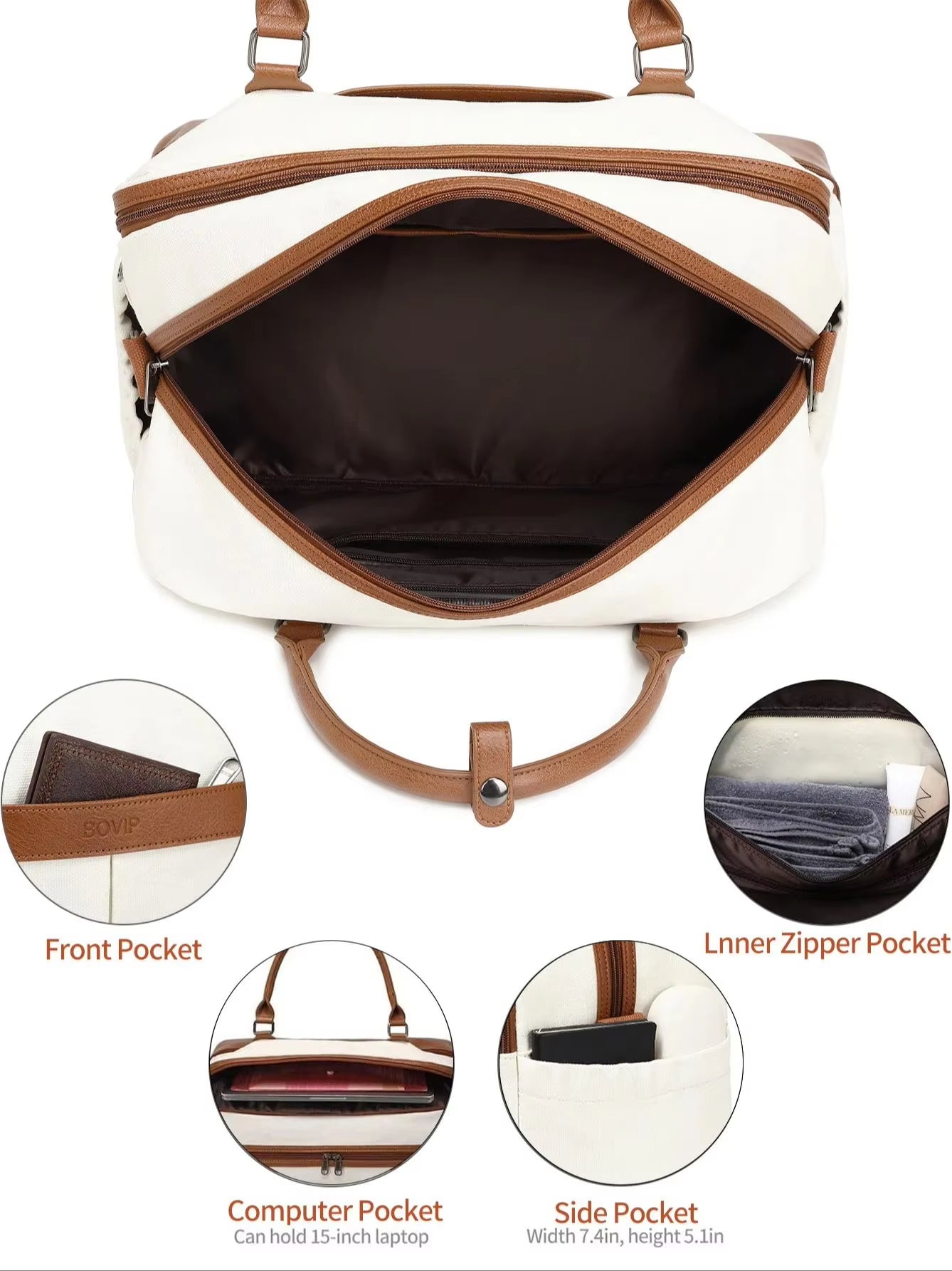 Large Canvas Travel Bag