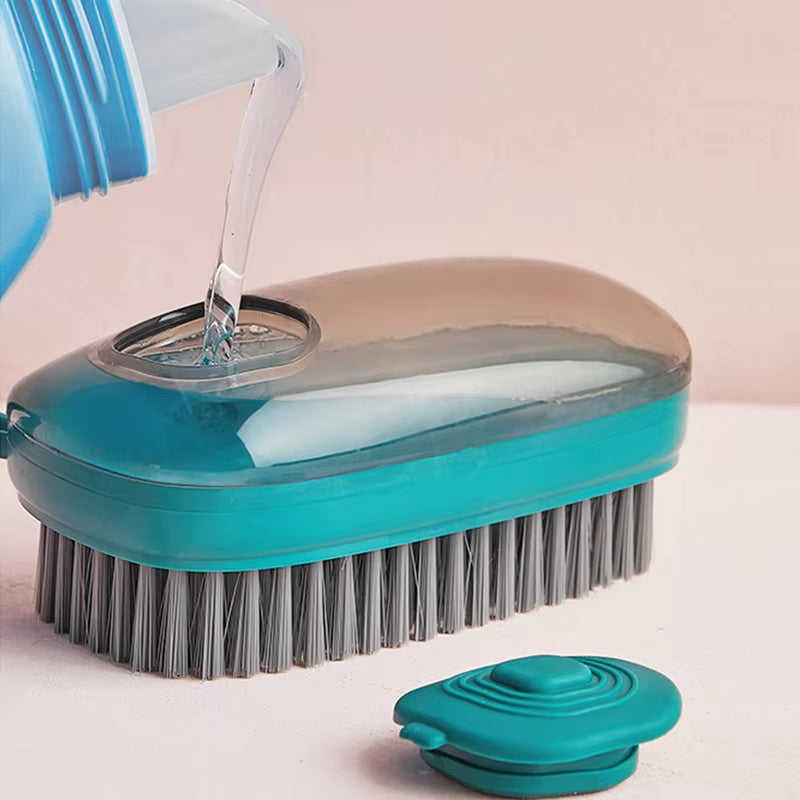 Multifunctional Cleaning Brush with Liquid Soap Dispenser