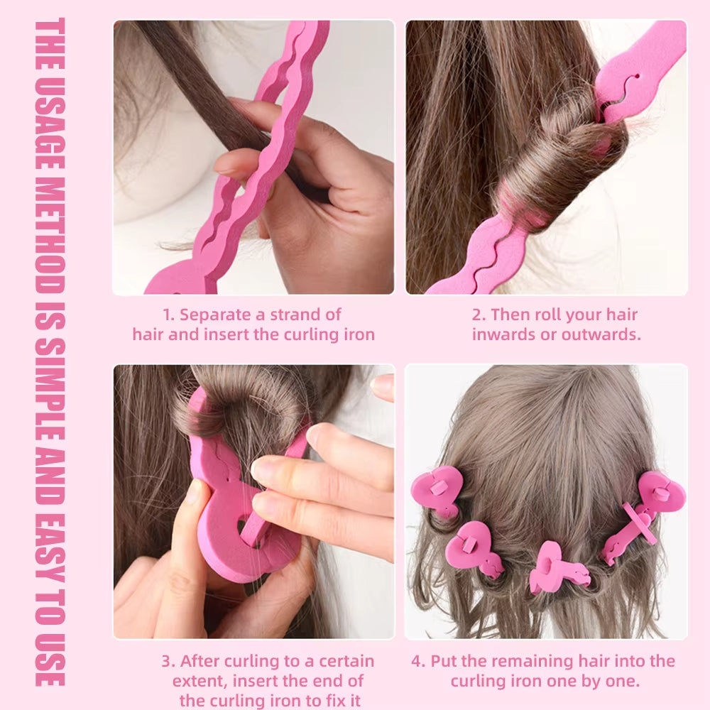 6pcs Sponge Curler Hair Rollers