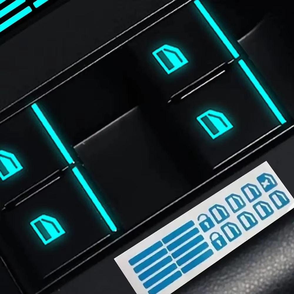 Car Function Button Sticker