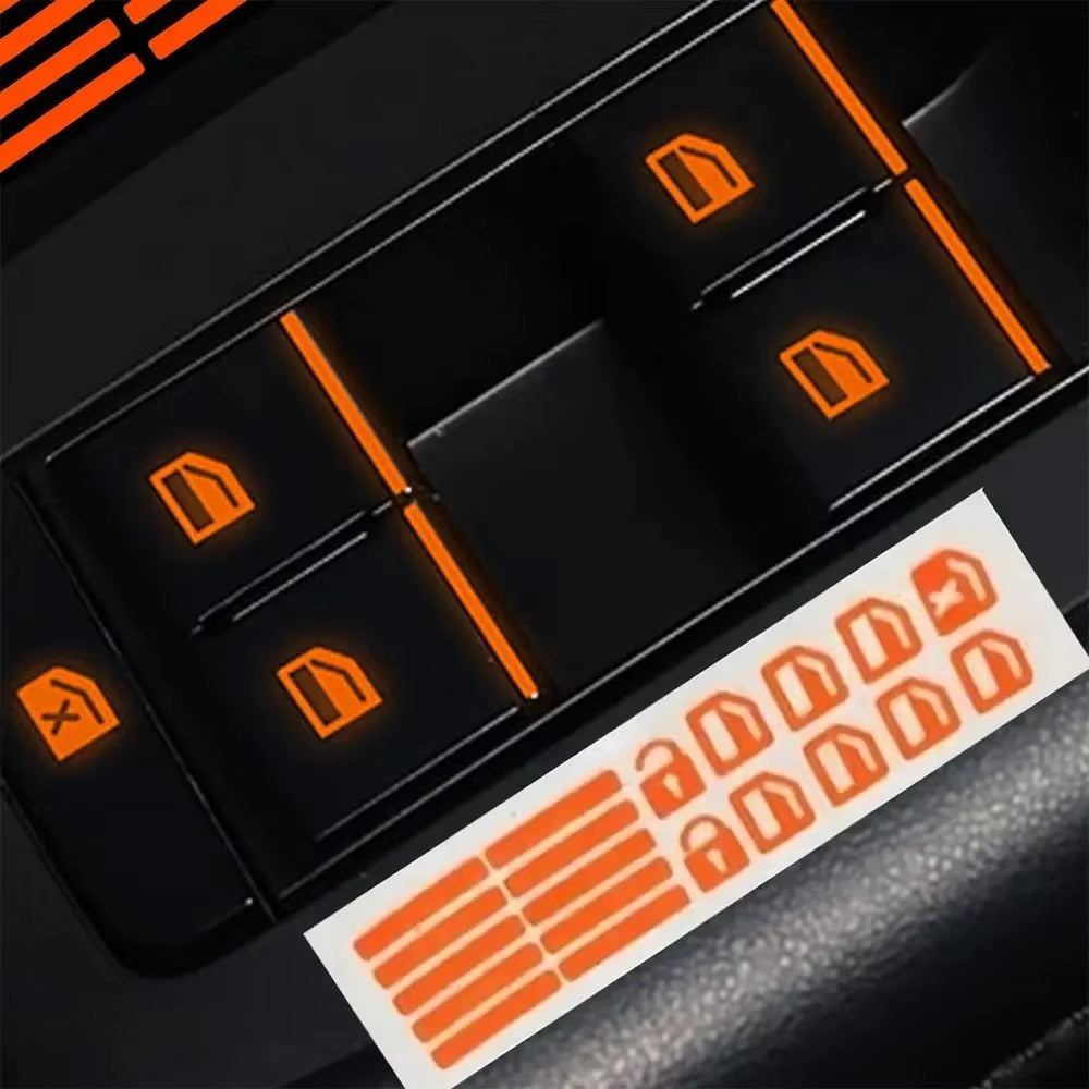 Car Function Button Sticker