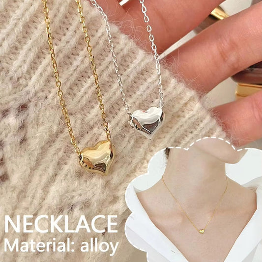 Vintage Love Heart Pendant Necklace