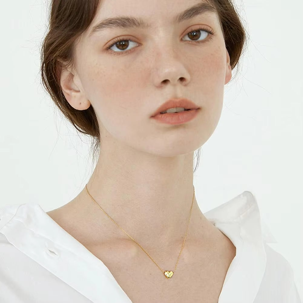 Vintage Love Heart Pendant Necklace