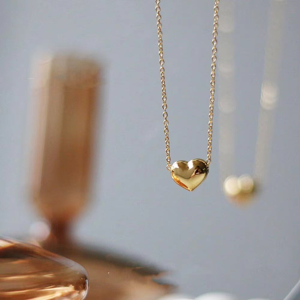 Vintage Love Heart Pendant Necklace