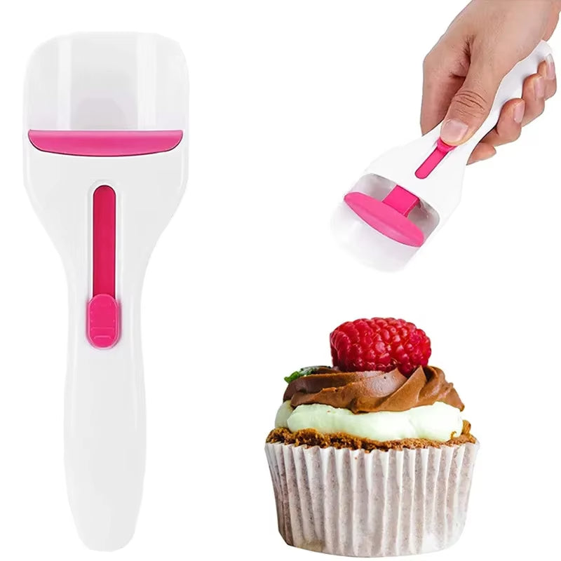 Chocolate Cake Batter Distribution Scoop