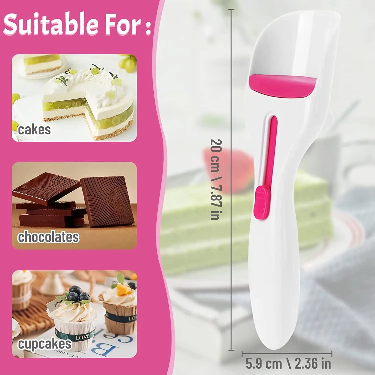 Chocolate Cake Batter Distribution Scoop