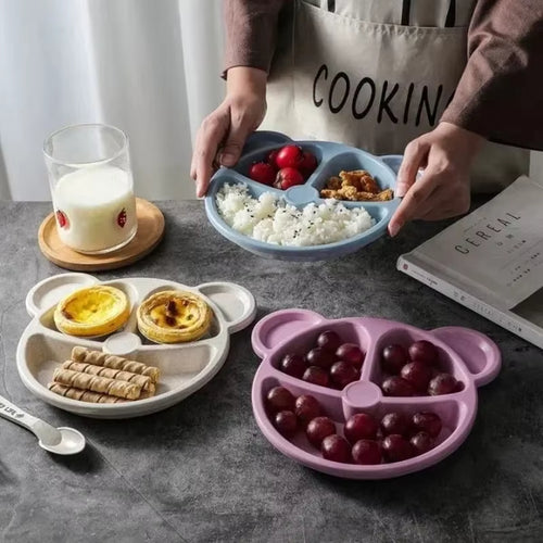 New Fractal Bear Kids Plate Set pack of 5