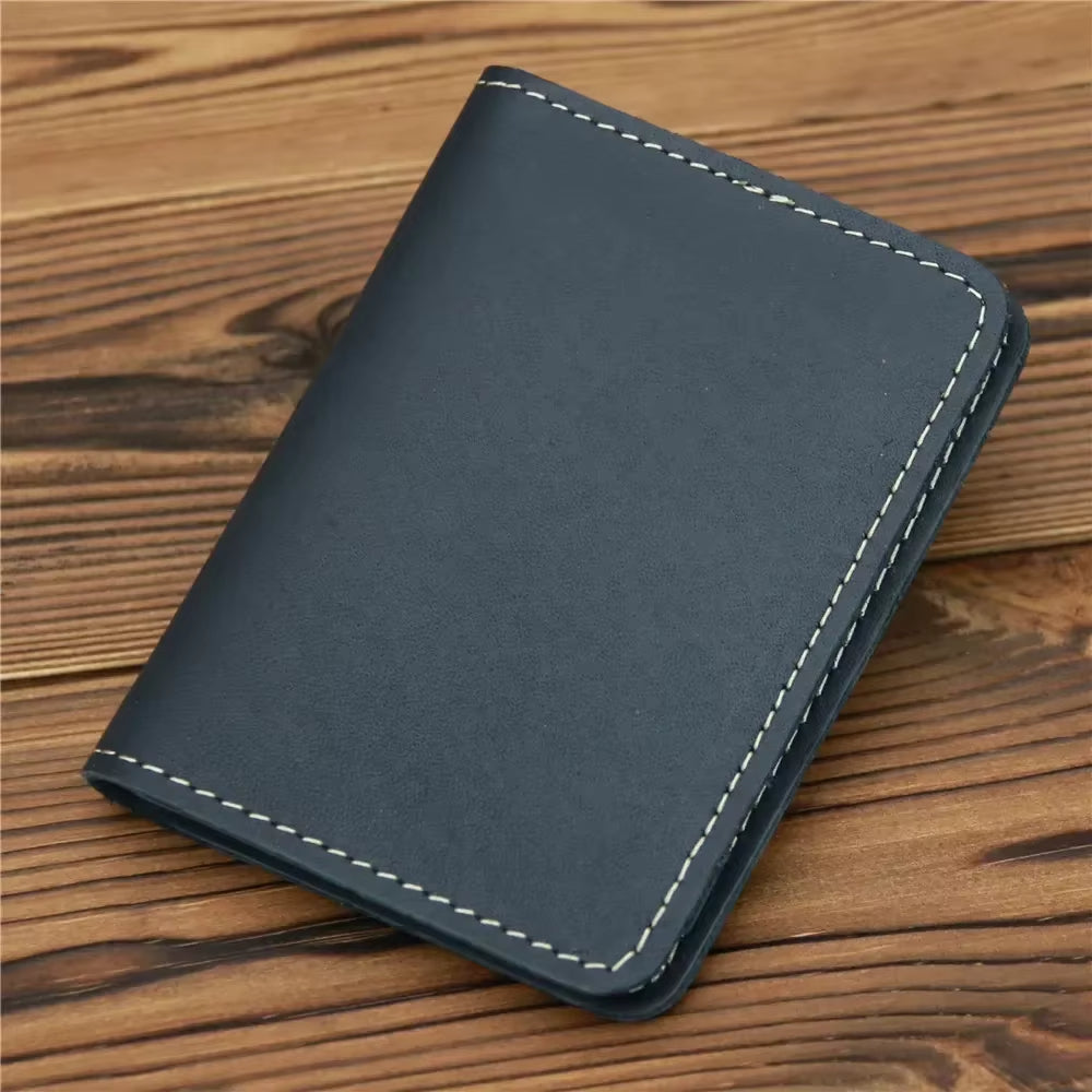 Handcraft Leather Credit Card Holder Vintage Small Wallet