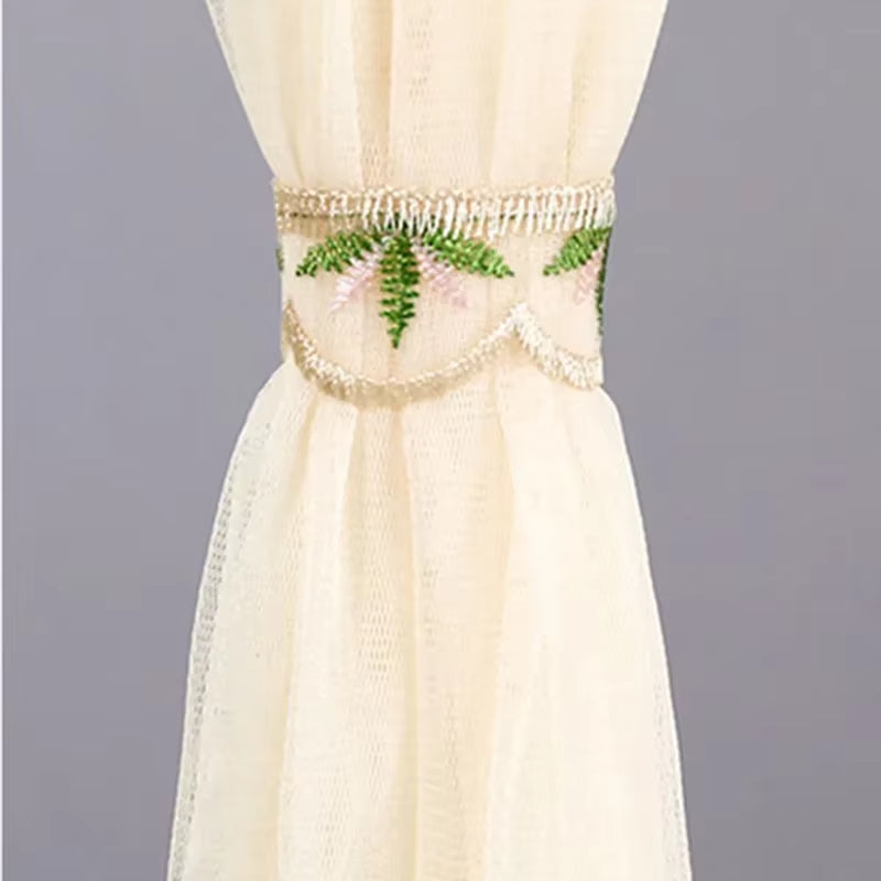 Lace Embroider Net Door Curtains