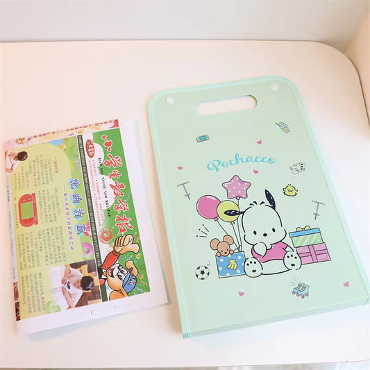 A4 Handheld Plastic Accordion File Folder