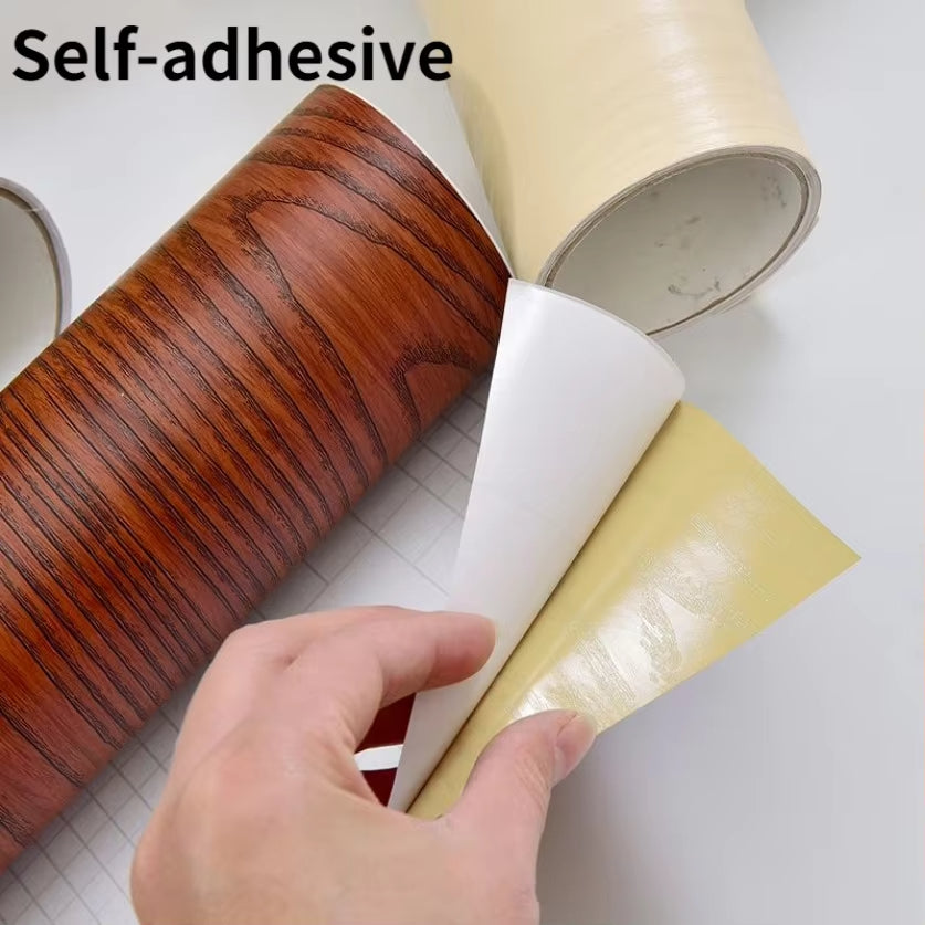 Waterproof Wood Vinyl Wallpaper Self Adhesive wallpapers