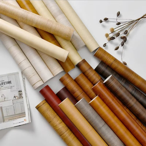 Waterproof Wood Vinyl Wallpaper Self Adhesive wallpapers