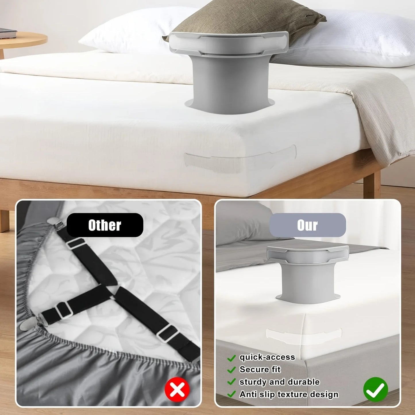 Bed Sheet Locker (Pack of 4)
