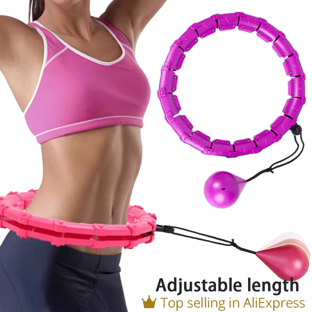 Adjustable Weighted Hula Exercise Hoops