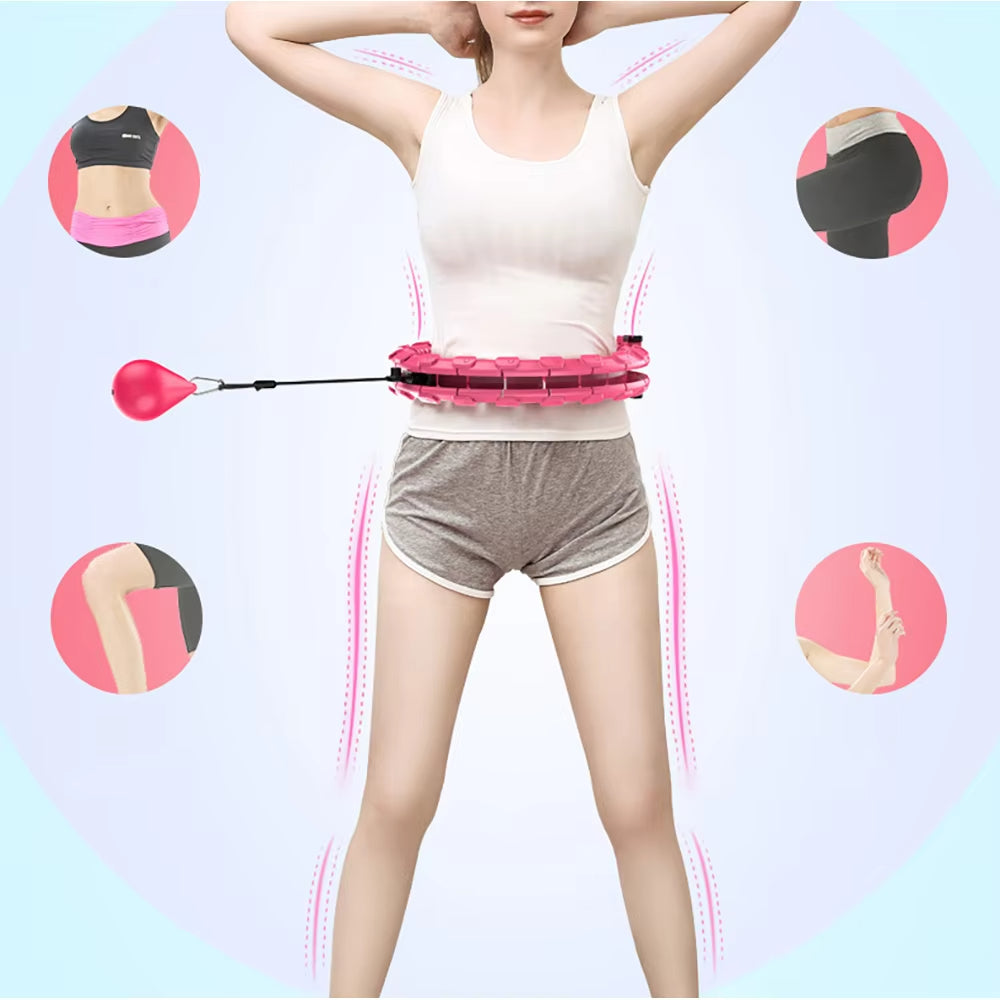 Adjustable Weighted Hula Exercise Hoops