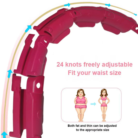 Adjustable Weighted Hula Exercise Hoops