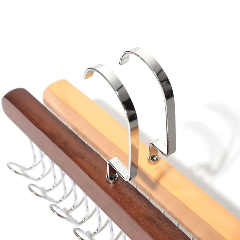 Wooden Clothes Hanger With 8 Hooks