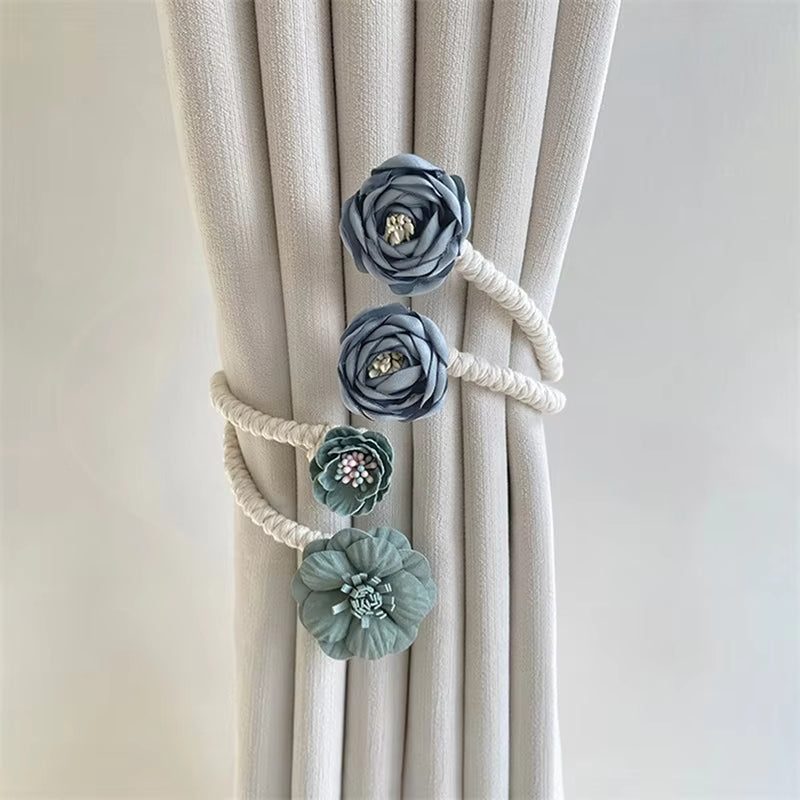 Flower Curtain Tiebacks pack of 2